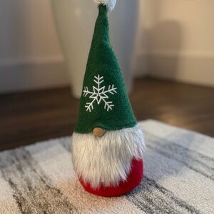Festive Green and Red Holiday Gnome